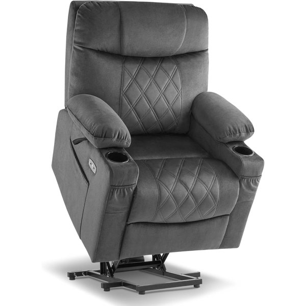 Mcombo small sized electric power lift recliner chair sofa with massage and heat for small elderly people petite top